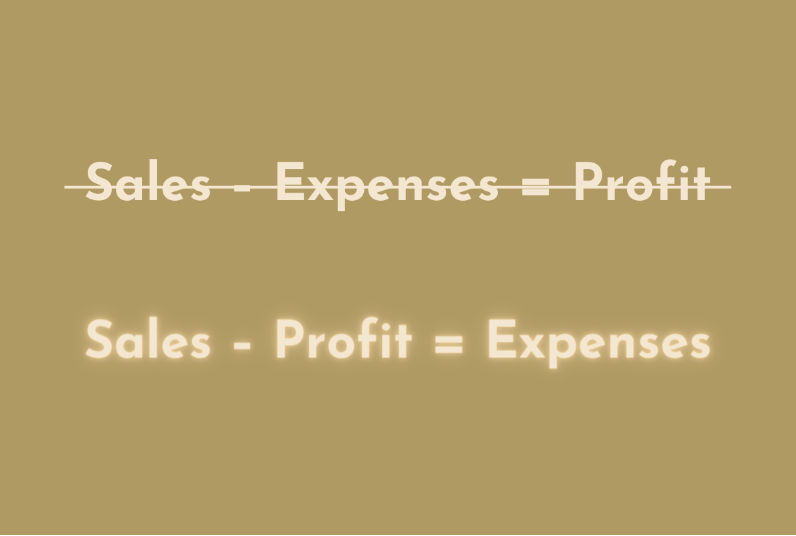 Image depicting the Profit First Method Formula